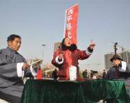 西平縣表演隊現場表演