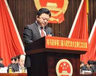 2月25日下午，出席市三屆人大七次會議的代表分團審議了陳星市長所作的政府工作報告。