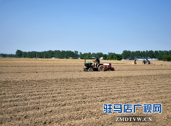 正陽縣永興鎮：400臺“鐵牛”搶種忙