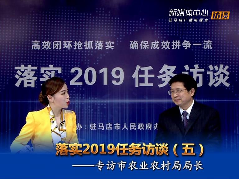 落實2019任務訪談--市農業農村局局長張中林