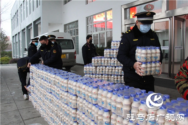 開發區慈善總會聯合愛家超市向疫情防控一線捐贈物資