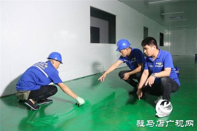 強耐徳環氧自流平工藝助力正陽淘兒寧十萬級凈化車間擴建