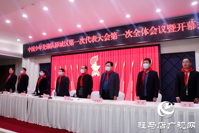 中國少年先鋒隊驛城區第一次代表大會勝利召開
