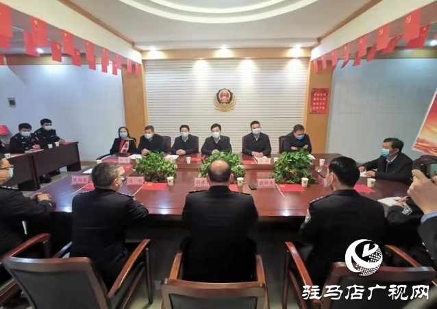 駐馬店市驛城區領導走訪慰問基層公安民警