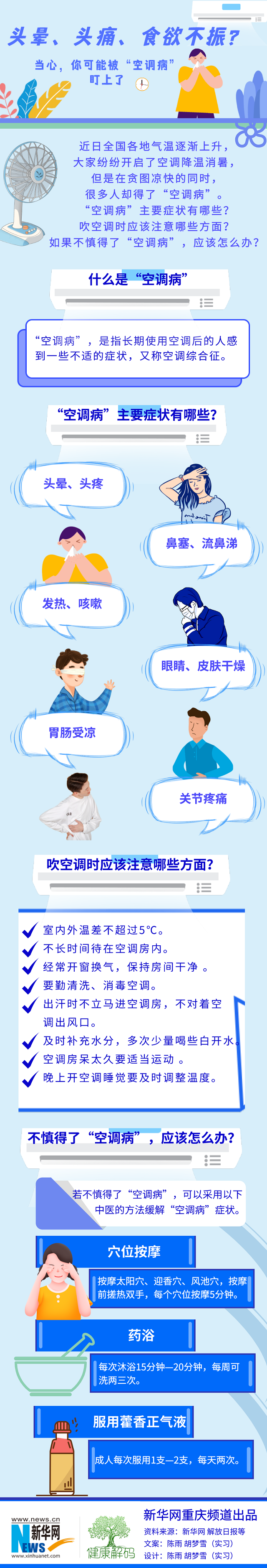 頭暈、頭痛、食欲不振？當心，你可能被“空調病盯上了