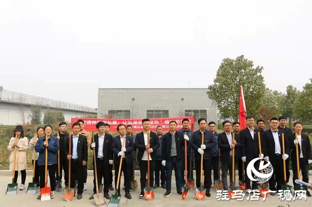 駐馬店弘康環保公司舉行植樹活動