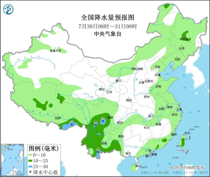 東北地區等地有較強降雨 南方高溫天氣持續