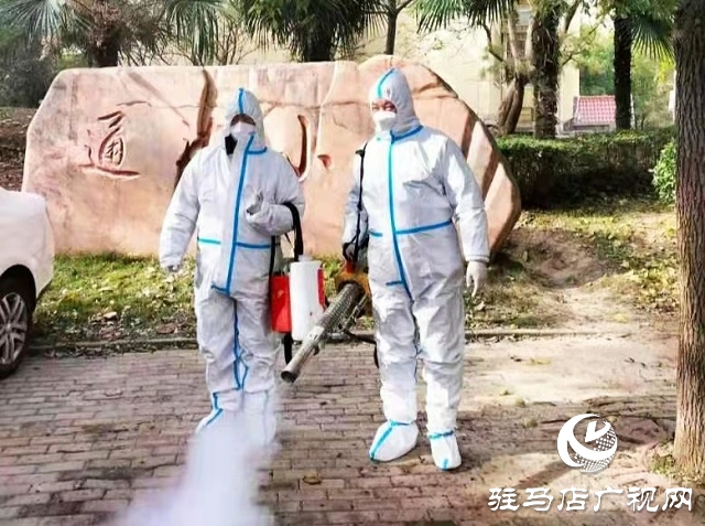 駐馬店市金河辦事處攜手駿馳救援隊聯合開展防疫消毒公益活動
