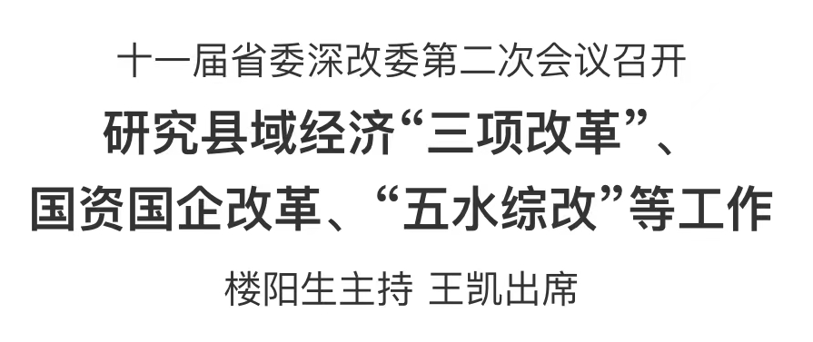 十一屆省委深改委第二次會議召開