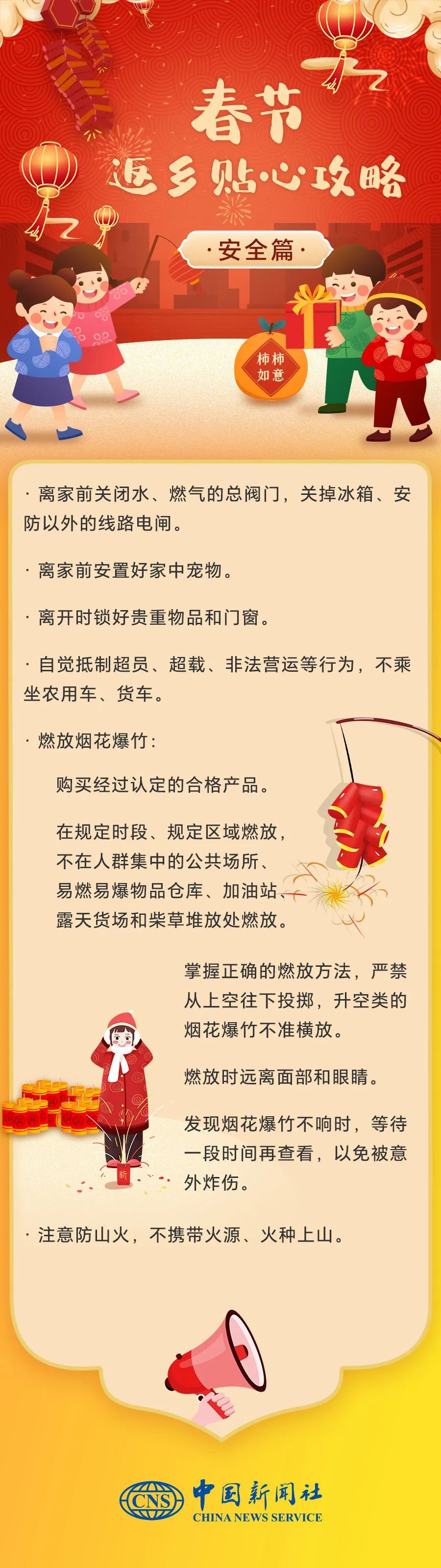 春節返鄉貼心攻略來了！轉發收藏，平安快樂過大年！