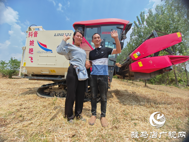 十五載追逐麥浪 助農民顆粒歸倉 平輿縣90后網紅夫婦開收割機縱橫中國跨區搶收