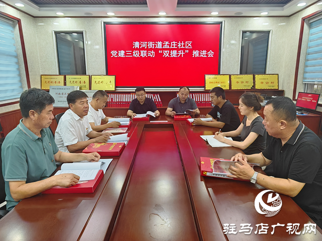 平輿縣清河街道孟莊社區：黨建三級聯動“雙提升” 激活“三園建設”新引擎