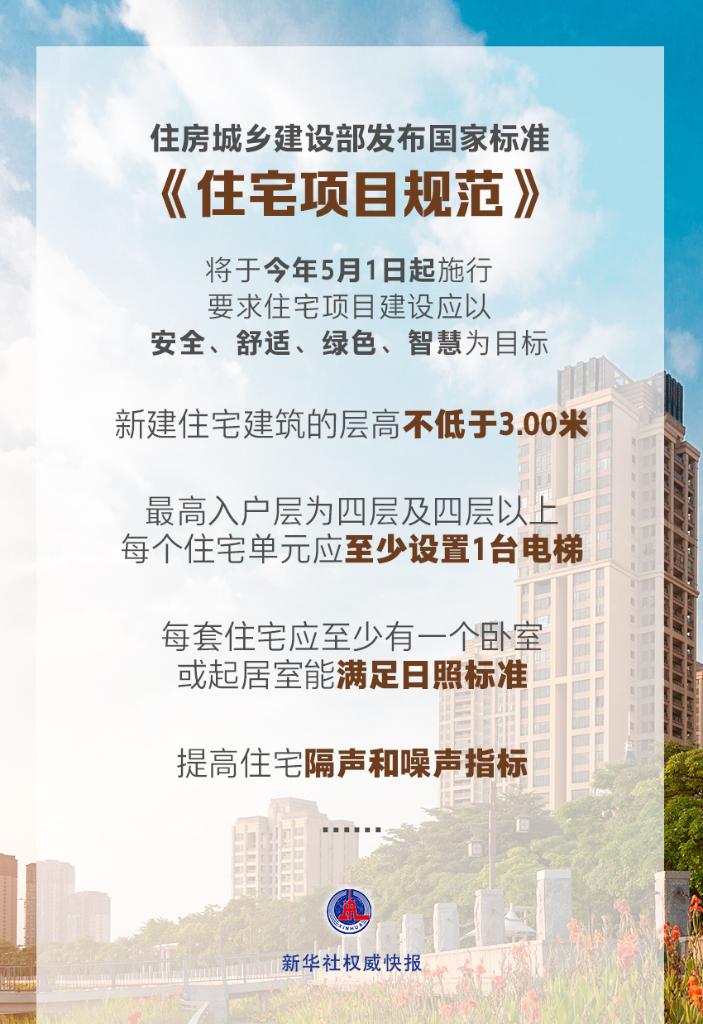 國(guó)家標(biāo)準(zhǔn)《住宅項(xiàng)目規(guī)范》落地，有哪些看點(diǎn)？