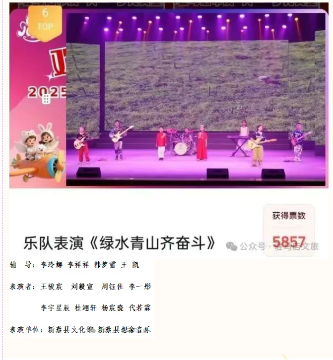 【名單公布】2025年駐馬店市慶“六·一”少兒文藝匯演網絡最受歡迎節目與主持人評選結果出爐