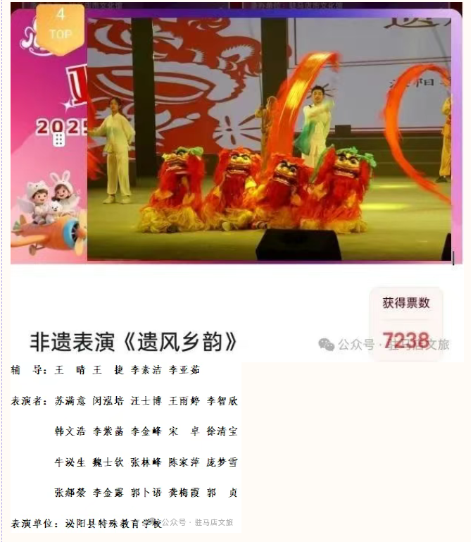 【名單公布】2025年駐馬店市慶“六·一”少兒文藝匯演網絡最受歡迎節目與主持人評選結果出爐
