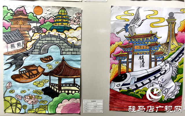 “親子悅讀藝術共創·出彩天中我來繪”少兒繪畫展在駐馬店市文化館開展