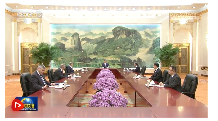 習近平會見俄羅斯外長拉夫羅夫