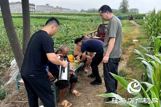 新蔡縣楊莊戶鄉：暖心午餐送一線 干群同心保秋收