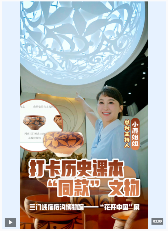 博物中國丨開在彩陶上的花！帶你打卡課本“同款”文物