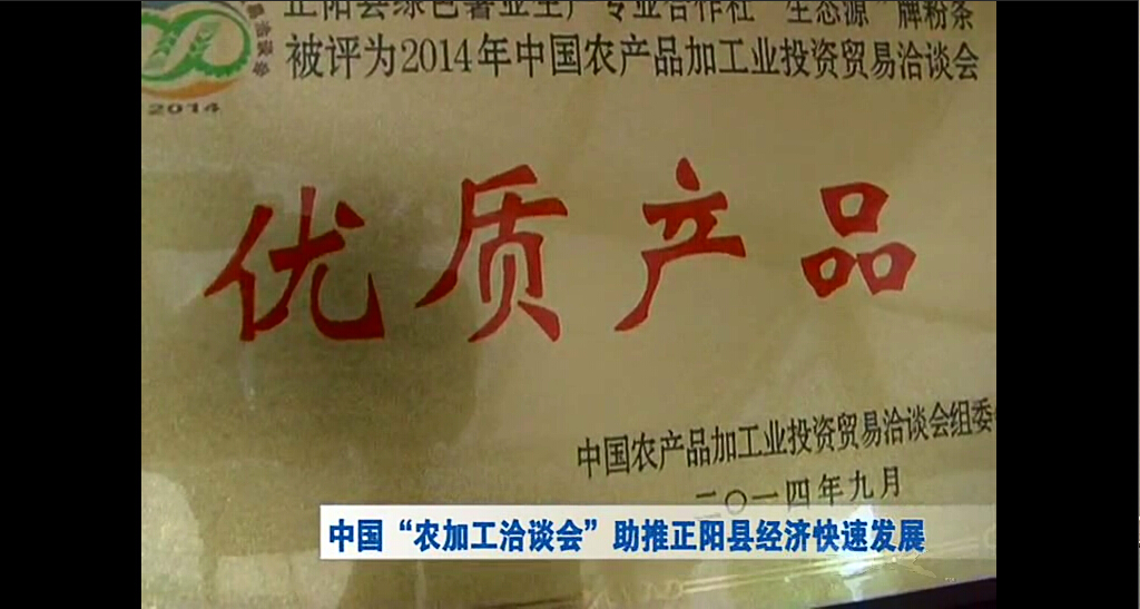 中國農加工洽談會助推正陽縣經濟快速發展